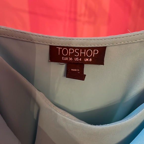 Topshop Light Blue Ruffle Romper - Picture 4 of 6